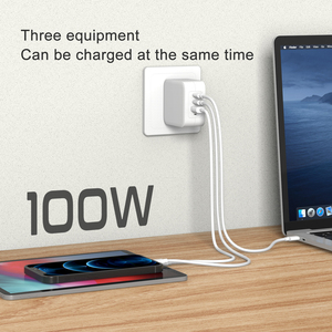 Mejor PD 2C1A 100W Mini GaN Tech USB C <span class=keywords><strong>Cargador</strong></span> Compatible para <span class=keywords><strong>MacBook</strong></span> <span class=keywords><strong>Pro</strong></span> Air <span class=keywords><strong>2021</strong></span> Dell XPS iPad <span class=keywords><strong>Pro</strong></span> - Product Image 2