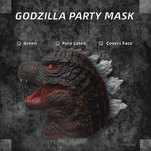 Nouveau Masque de Cosplay Godzilla pour Masquerade, Costume de <span class=keywords><strong>Film</strong></span>, Masque en Caoutchouc Souple et Latex, Écologique, Taille M, Masque de Fête pour Halloween - Product Image 2