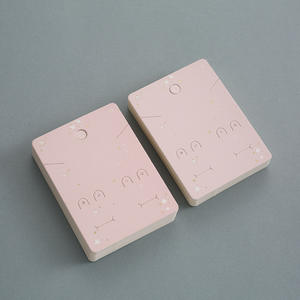 Set di <span class=keywords><strong>gioielli</strong></span> con Logo personalizzato in tre pezzi collana anello in colore rosa carino con borsa e carta di imballaggio - Product Image 2