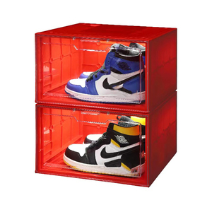 Boîte de rangement carrée en plastique PP pour chaussures de sport à domicile, avec affichage LED magnétique et éclairage LED intégré, vente en gros - Product Image 3