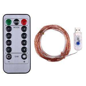<span class=keywords><strong>Guirlande</strong></span> lumineuse LED <span class=keywords><strong>de</strong></span> Noël <span class=keywords><strong>pour</strong></span> l'extérieur 10m 100 Leds Lichterkette Navidad Wedding Dc Power alimenté par batterie - Product Image 4