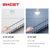 Fabricants OEM ampoule LED haut de gamme 5W 7 W 9W 12W capteur de contrôle du son avec tension AC110V AC240V E27 dans le monde entier de SHCET