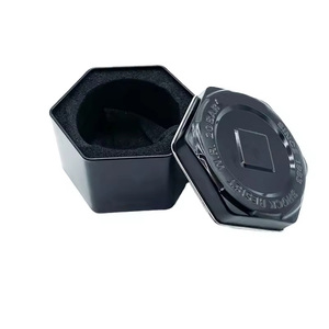 Bán Chạy Nhất Nhà Máy Nhà Sản Xuất Bán Buôn Quà Tặng Bao Bì Sang Trọng Tùy Chỉnh In Hình Lục Giác Kim Loại Hộp Thiếc Cho Lưu Trữ - Product Image 1