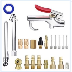 Pneumatic Quick Coupler Set 1/4 In Copper Iron Combination 22 Pieces For Air Tools Accessories - Product Image 1