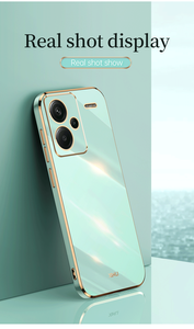 XINLI 6D สแควร์ไฟฟ้าสี TPU กันชน Slim สําหรับ Redmi หมายเหตุ 13 Pro + 5G แฟชั่นปกหลัง - Product Image 5