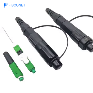 อุปกรณ์ไฟเบอร์ออปติก IP68 SC/APC สำหรับใช้งานกลางแจ้ง ตัวเชื่อมต่อแบบกันน้ำสำหรับประกอบภาคสนาม สีดำ - Product Image 6