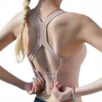 Soutien-gorge de sport sans couture et sans armatures avec bretelles, pour fitness, gym, haute performance, et débardeur de yoga personnalisé