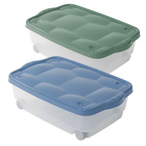 Tartarugo PP <b>Storage</b> <b>Box</b> 600x400x185mm Eco-Friendly Bin with Lid for Organizing Home Office Use - Product Image 3