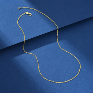 YCC fabbrica all'ingrosso 18 pollici 1mm 925 Sterling <span class=keywords><strong>Silver</strong></span> cavi catene, collane e oro placcato O catene incrociate per le donne - Product Image 4
