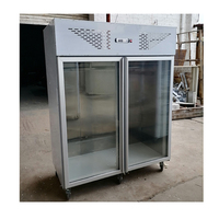 Congélateur vertical à température unique Flishel Restaurant WD-1.6L6 avec compresseur Aspera, 3 portes vitrées, acier inoxydable 304/201, 1600L