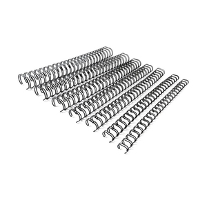 2:1 <span class=keywords><strong>3</strong></span>:1 Livre de papeterie double reliure double boucle fil O Nylon métal revêtement OEM Double boucle fil de reliure - Product Image 6