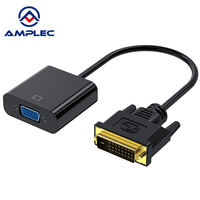 Convertisseur DVI vers VGA professionnel OEM avec prise en charge 1080P, gaine en PVC, pour projecteur, adaptateur DVI VGA pour ordinateur portable, adaptateur de caméra