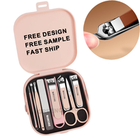 Ensemble de coupe-ongles manuel avec logo personnalisé, ensemble complet de ciseaux à ongles, coupe-ongles ménagers, outils de manucure anti-éclaboussures