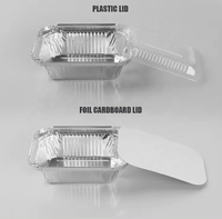 Prix bas 450ml 550ml 600ml 700ml Récipient alimentaire en feuille d'aluminium à emporter pour restauration rapide/plateau de cuisson en feuille d'aluminium