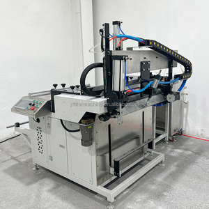 <span class=keywords><strong>Machine</strong></span> automatique de découpe, de roulage et de soudage de mailles 420 mm pour ligne de production de filtres à air de camions poids lourds - Product Image 2