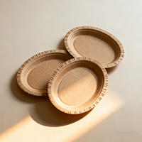 Assiettes en papier jetables écologiques personnalisées, résistantes, pour fêtes - Livraison rapide, commande en gros, haute qualité