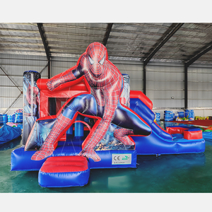 Château gonflable d'extérieur en gros, combo portable avec toboggan pour enfants et adultes, idéal pour la location événementielle - Product Image 4