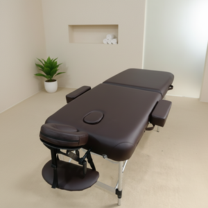 <span class=keywords><strong>Table</strong></span> <span class=keywords><strong>de</strong></span> <span class=keywords><strong>massage</strong></span> pliante en aluminium à 2 sections Source Factory, légère et facile à manipuler pour le spa - Product Image 1