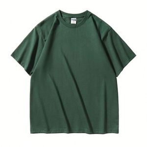 T-shirt noir DTF coupe classique pour homme, grande taille, haute qualité, échantillon personnalisé, sérigraphié, blanc vierge, 100 % coton - Product Image 3