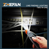 ZHEFAN Pk653c+ OEM ODM Probador de LCD, Rastreador de Cables RJ11 RJ45, Localizador de Líneas, Probador de Cables de Red Ethernet LAN