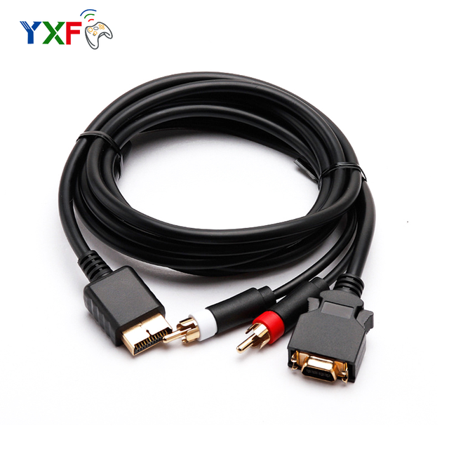 High Quality HDTV D-Video D-Terminal AV Cable for Sony PlayStation PS2 for PS3 VGA Cable