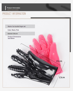 <span class=keywords><strong>Gants</strong></span> électriques SM avec anneau vibrant pour les doigts et attaches pour le sexe vaginal/anal, jouet sexuel pour femmes - Product Image 5