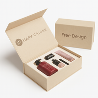 Boîte rigide magnétique noire de luxe écologique personnalisée pour chaussettes vêtements emballage de cadeaux cosmétiques boîtes en carton rigide recyclables avec logo