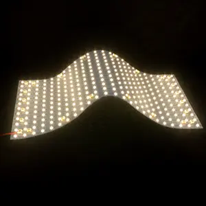 Painel de luz LED plano suspenso quadrado embutido para projetos de hotéis, luz de painel de folha LED super fashion modelo 24w