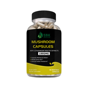 High Quality Mushroom Capsules With Boosts Energy Vitality Supports Wellness Assistance Dietary <b>Supplement</b> Stress Relisf Pills - Product Image 1