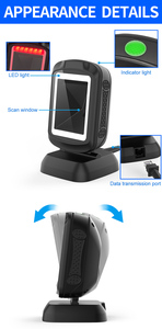 Escáner de Código de Barras USB NORGEE NG 9208, CMOS, Alta Velocidad de Escaneo, Escáner de Código de Barras Médico para Escritorio, Supermercado/Hipermercado, 1 Año de Garantía - Product Image 5