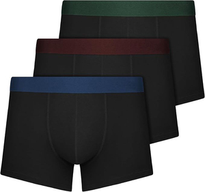 <span class=keywords><strong>Boxer</strong></span> da <span class=keywords><strong>Uomo</strong></span> Traspiranti in <span class=keywords><strong>Microfibra</strong></span> ODM, Confezione da 5 - 3 Paia a Vita Media in Poliestere Riciclato Lavorato a Maglia, Neri - Product Image 2