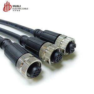 M12 Connector IP55 Waterdichte Luchtvaartstekker Draad 4-core 5-core 8-core Sensor Man Vrouw Spuitgieten Autoverbinding - Product Image 3