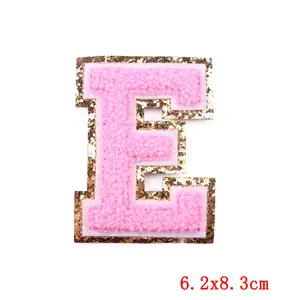 Letters Chenille Patches Bags Jeans Clothing Diy Custom Embroidered Patch Wholesale