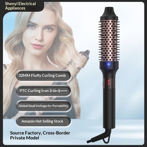 <span class=keywords><strong>Cepillo</strong></span> <span class=keywords><strong>para</strong></span> Peinar Cabello <span class=keywords><strong>Rizado</strong></span> de 32 mm, Más Vendido, Voluminizador, <span class=keywords><strong>Alisador</strong></span> y Rizador de Doble Uso <span class=keywords><strong>para</strong></span> Mujer - Product Image 2