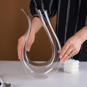 Le nouveau carafe en verre avec poignée est en vente en vente directe d'usine, carafe à whisky et à vin rouge - Product Image 5