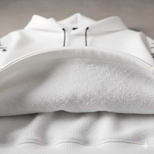 Moletom Feminino <span class=keywords><strong>Formal</strong></span> de Verão 100% Algodão Respirável com Capuz e Logo Frontal, Cor Sólida, Gola Redonda, Preço de Fábrica - Product Image 4