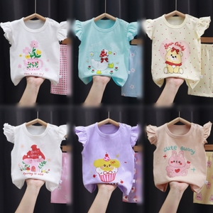Kids Clothing Stock Lot Wholesale Mixed <b>Bundle</b> Boys Girls Toddler Summer Sets T-Shirt Shorts Pajamas Romper Bulk Apparel - Product Image 4