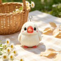 Porte-clés en peluche perroquet personnalisé ODM/OEM, couleur au choix, écologique, mignon, pendentif animal en peluche, mini breloque de sac, jouet promotionnel
