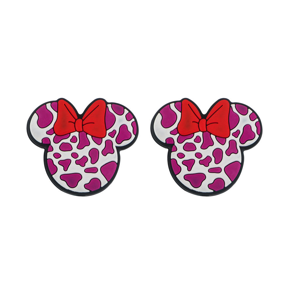 Mouse Head Bead Fuchsia SA323
