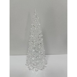 Acrylic Christmas <b>Tree</b> 3.25x7.5 Inches Multicolored Led <b>Lights</b> Remote Controlled Battery Operated Home Decor - Product Image 2