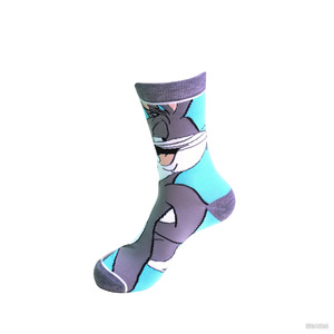 Chaussettes décontractées respirantes à motifs de personnages d'anime <span class=keywords><strong>Simpson</strong></span>, mi-mollet, unisexe, en polyester/coton, collection automne – Meilleures ventes à prix abordable - Product Image 4