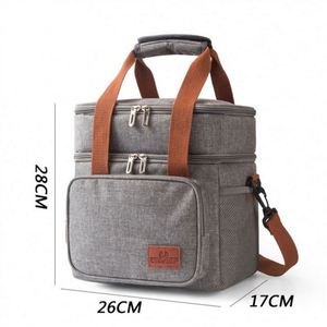 Sac isotherme double couche grande capacité en aluminium pour pique-nique et camping – Offre spéciale - Product Image 2