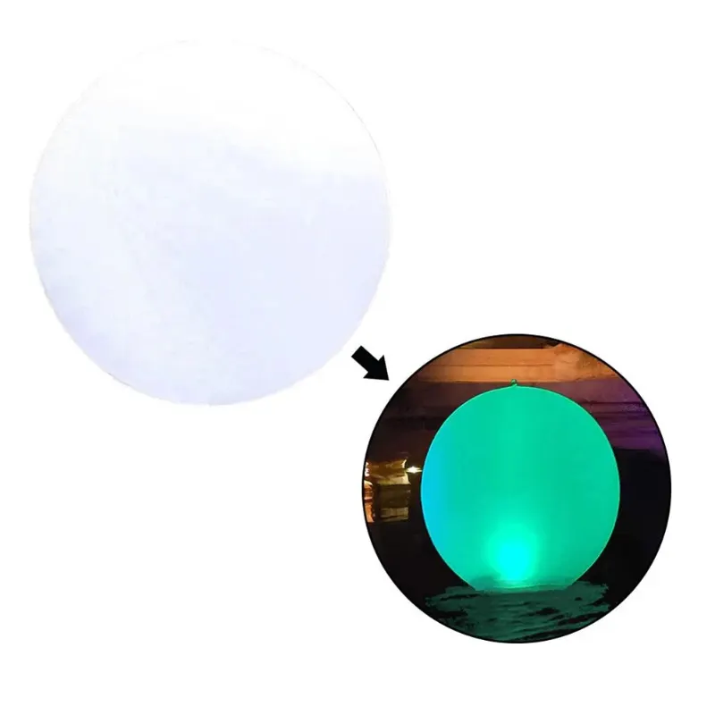 Boule de plage gonflable à LED avec télécommande, jouet lumineux pour piscine, accessoires de fête, 13 couleurs, 1 pièce