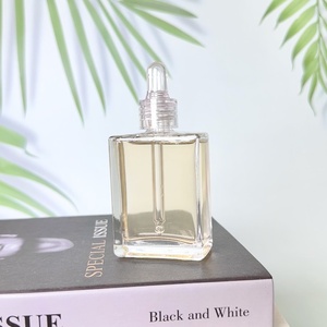 <strong>30ml</strong> 1 oz Flat square Plastic Cap <strong>Glass</strong> Dropper <strong>Bottle</strong> - Product Image 3