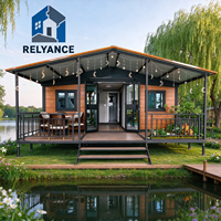 Maison conteneur extensible RELYANCE, bureau mobile, maison pour usage en station balnéaire, conception cinq chambres, faible coût, prête à être expédiée