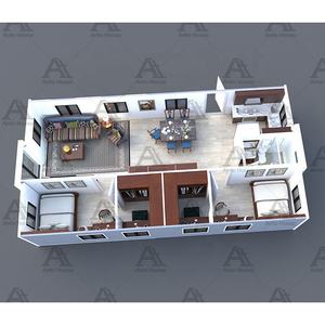 Durable Prefab Homes 20FT Luxury Container House com banheiro Escolha entre 1 ou 2 quartos, sala de estar - Product Image 6