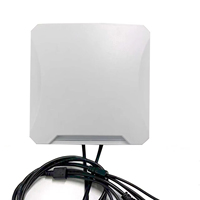 Lector UHF de Largo Alcance de 12-20 Metros, Lector RFID, Lector de Etiquetas UHF Pasivas, Línea TCPIP USB+RS485 RS232 para Sistema de Embalaje