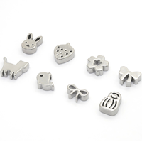 Perles tamis à matcha en acier inoxydable 316, accessoires pour la cérémonie du thé japonaise, perles creuses mignonnes de dessin animé, pièces d'outils de thé DIY