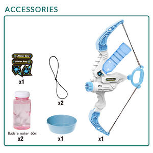 Machine à bulles 2-en-1 pour l'été : arc et flèche, jouets aquatiques et à bulles pour enfants avec lumières, idéale pour le parc, la plage et la piscine - Product Image 4