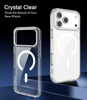 Housse anti-poussière transparente Crystal Clear Hybric Phone Cover pour iPhone 17 16 15 14 Air Pro Max